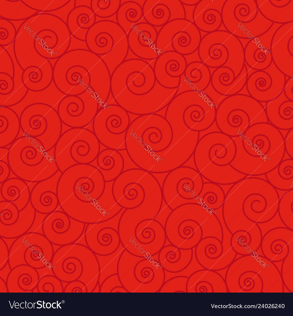 Red Wave Curl Texture
