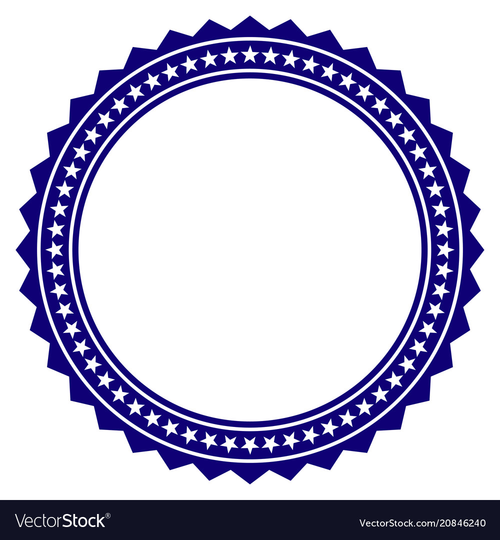 Rosette circular star frame template