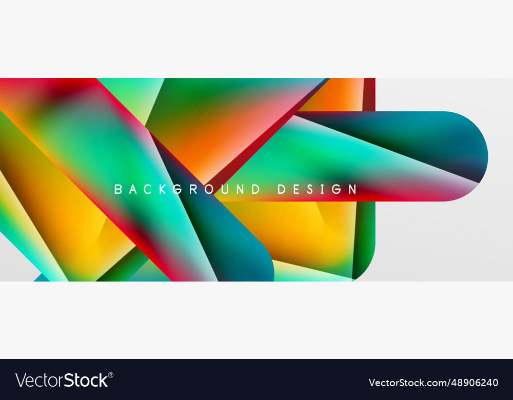 Triangle fluid color gradient abstract background