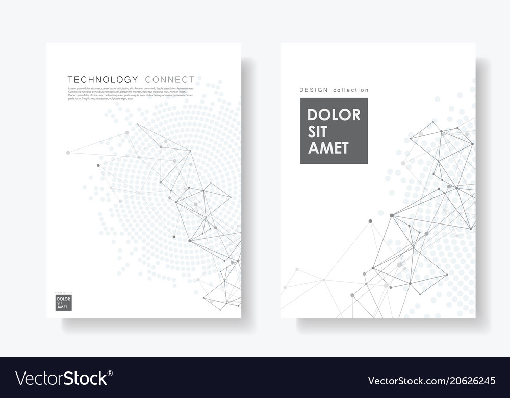 Abstract background with connected lines and dots vector image Abstract background with connected lines and dots