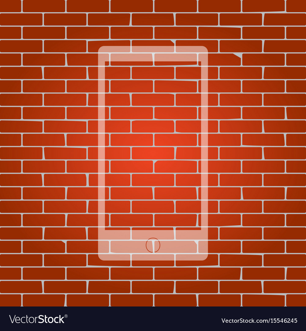Abstract style modern gadget with blank screen