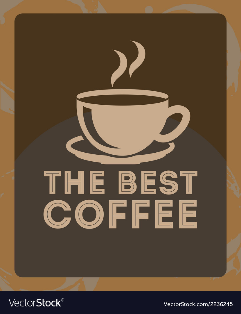 Coffee design over pattern background