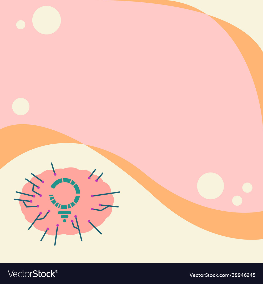 Light bulb drawing surrounded with multiple lines vector image Light bulb drawing surrounded with multiple lines