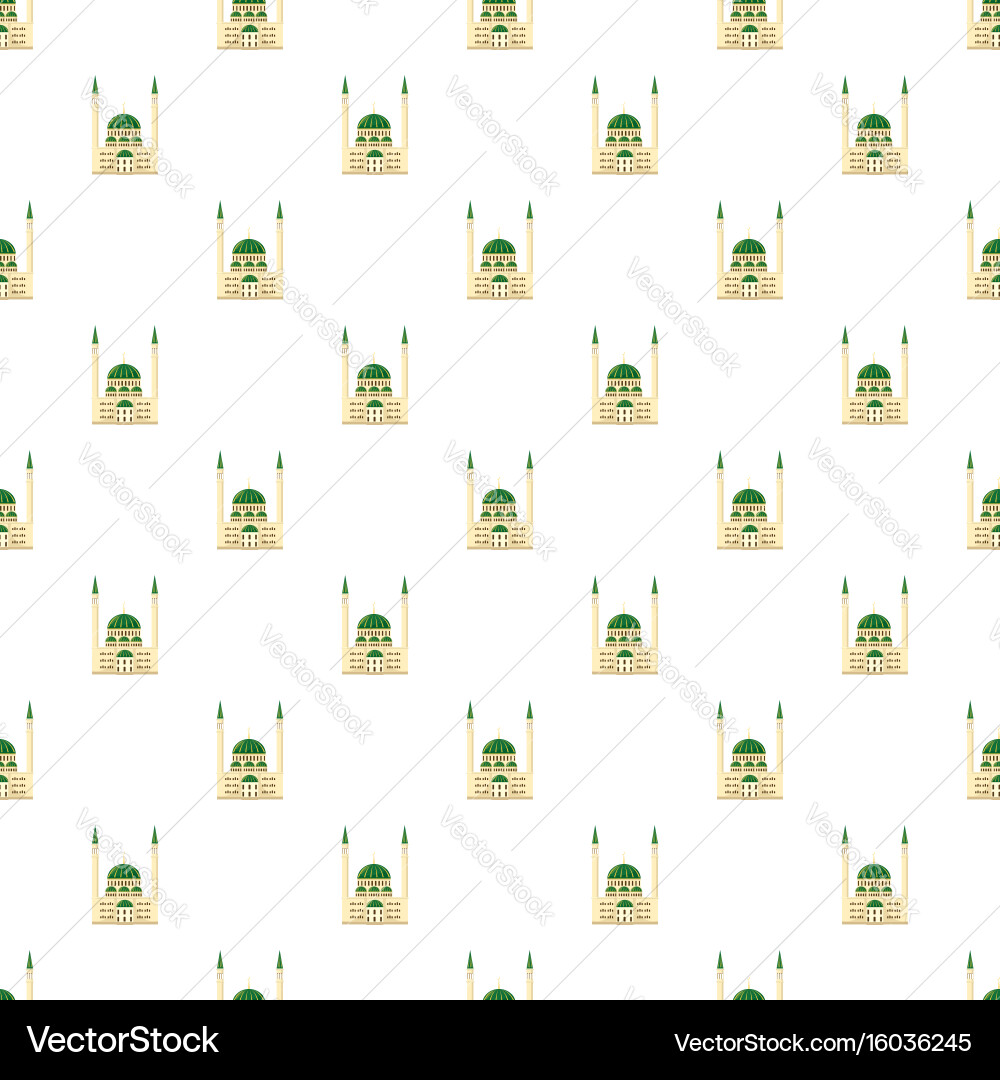 Mosque pattern seamless Royalty Free Vector Image