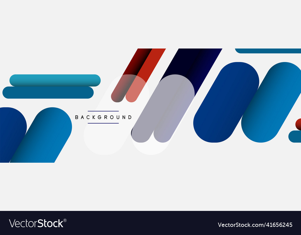 Overlapping round shapes and lines background