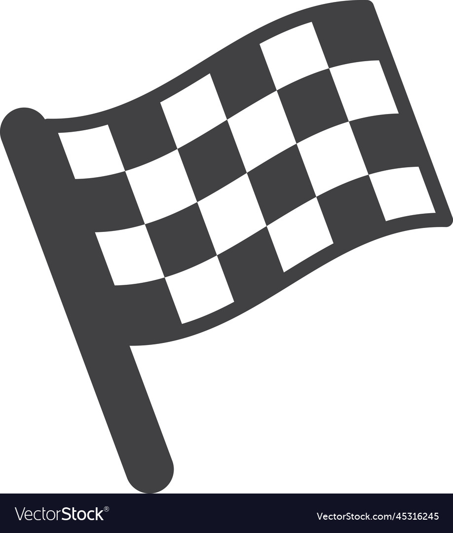 Racing flags in minimal style
