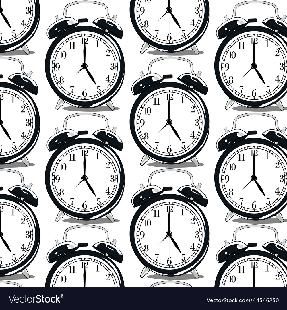 Clock pattern vector image Clock pattern
