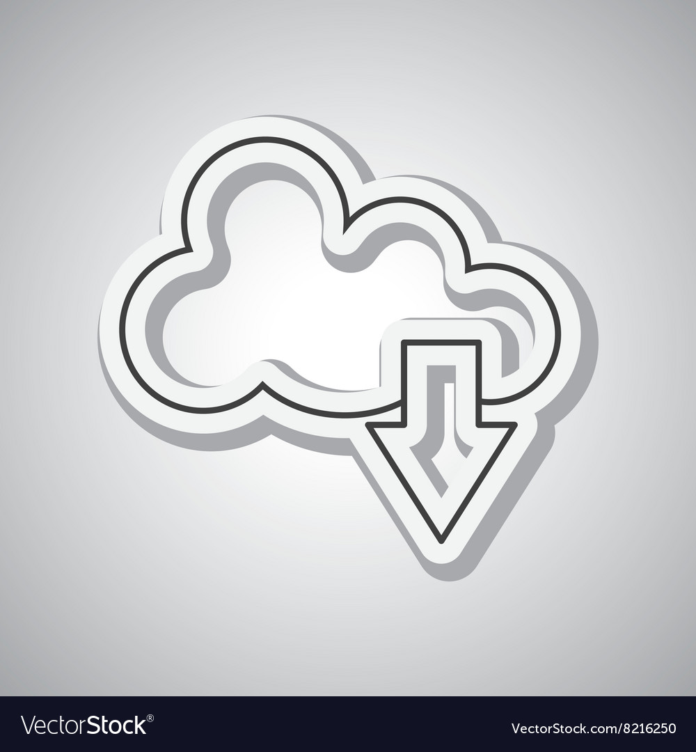 Cloud computing icon design