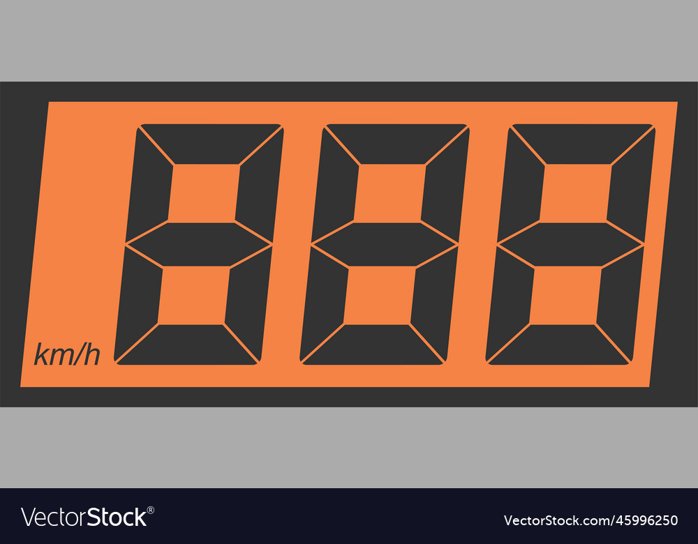 Digital speedometer Royalty Free Vector Image VectorStock