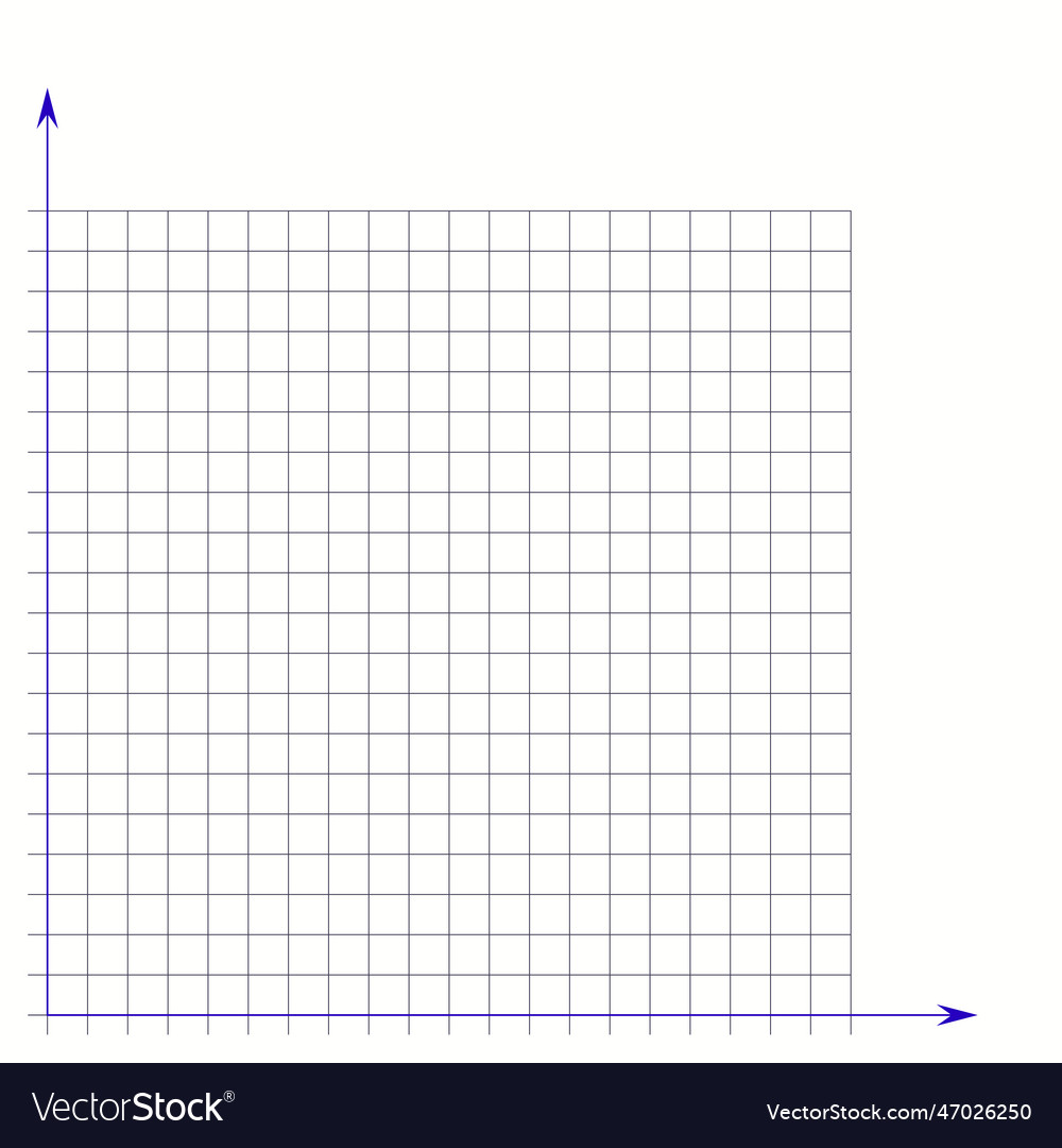 Grid paper mathematical graph cartesian vector image Grid paper mathematical graph cartesian