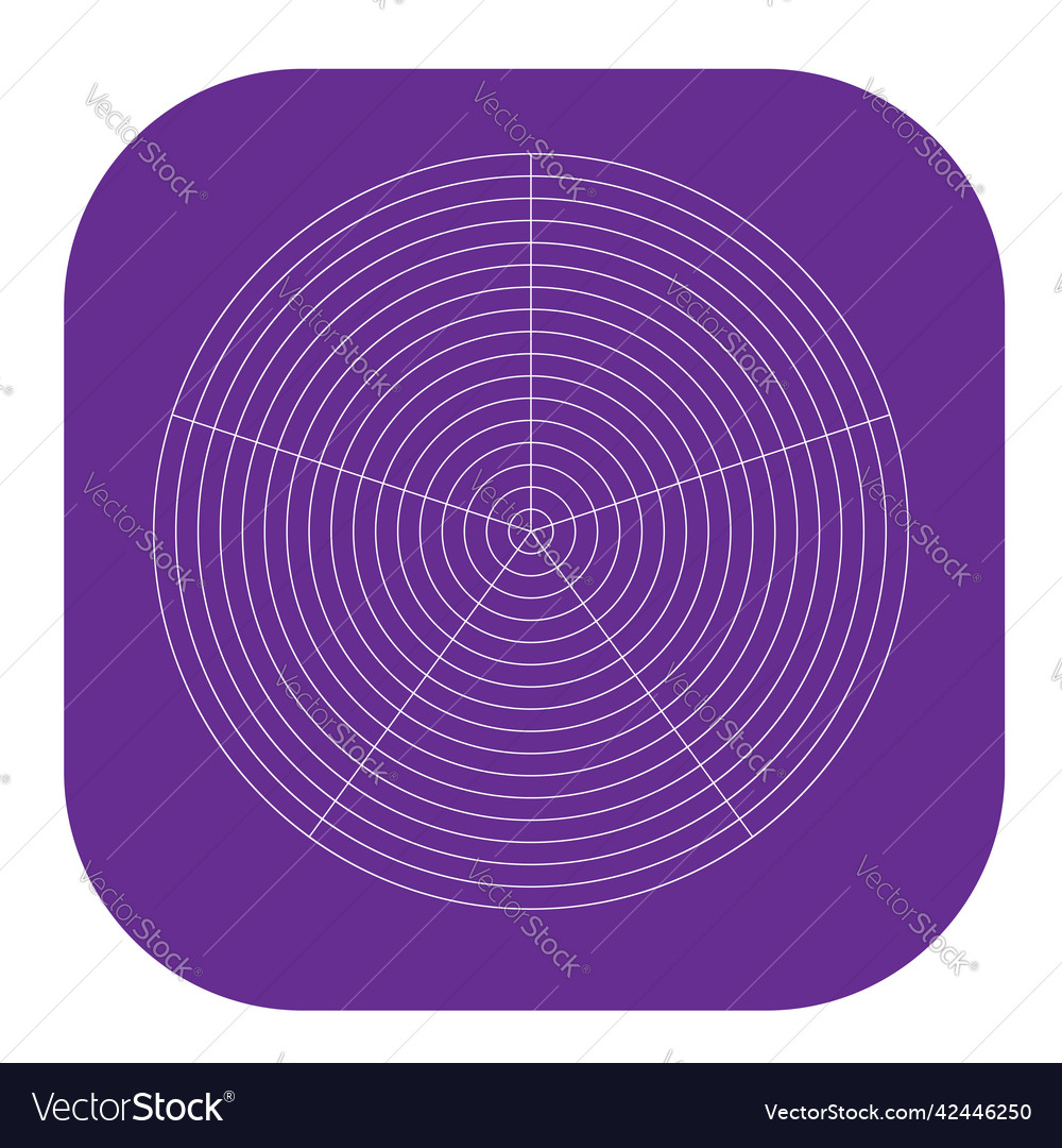 Polar kreisförmiges Gitternetz Piste Diagrammelement vector image Polar kreisförmiges Gitternetz Piste Diagrammelement