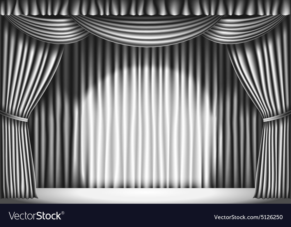 Stage with curtain