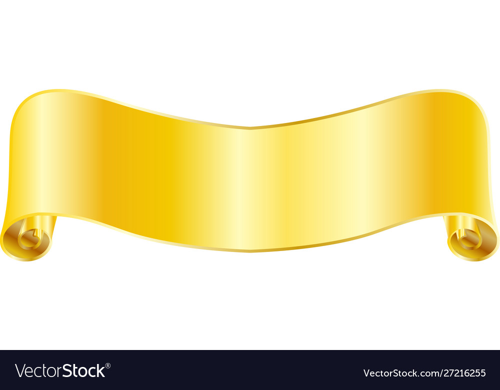 Goldene Papiertitel Scroll