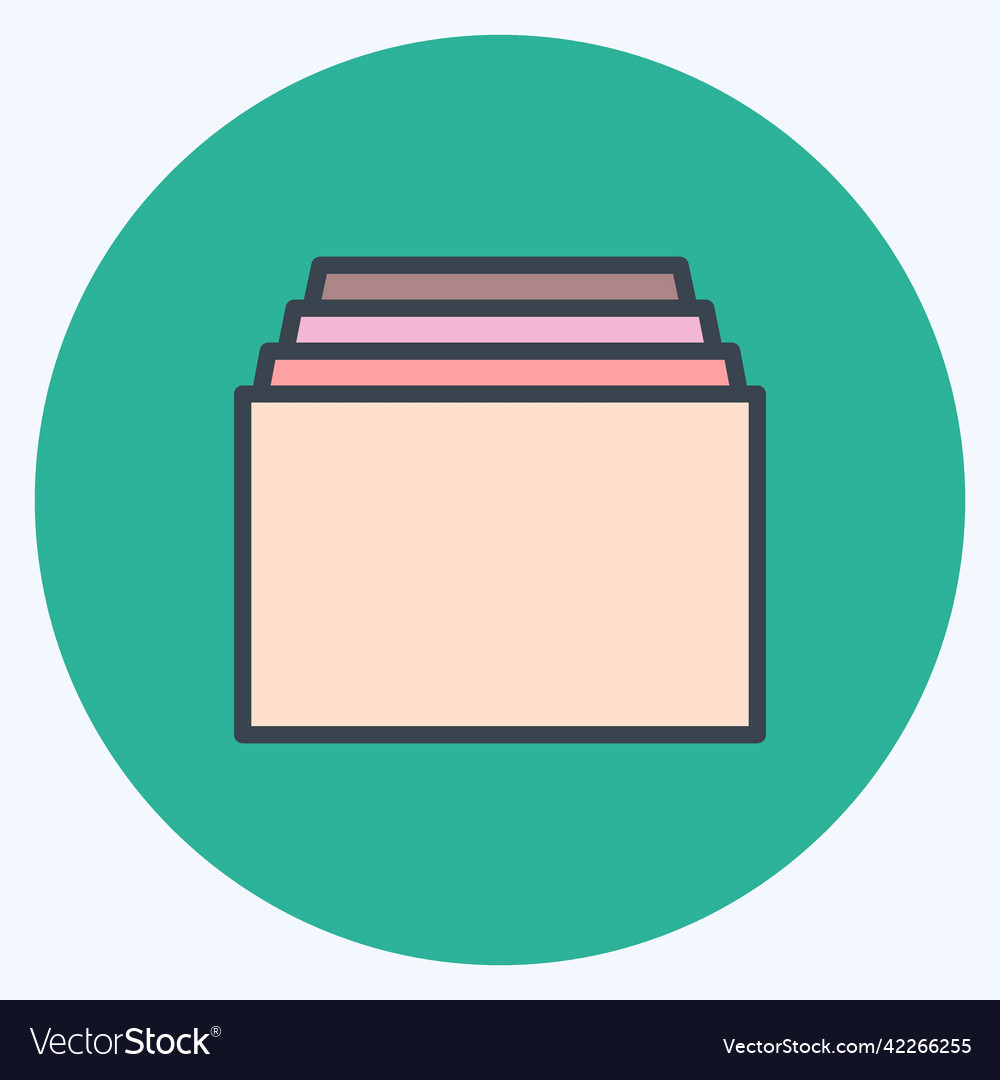Icon tabs suitable for web interface symbol color Vector Image Icon tabs suitable for web interface symbol color
