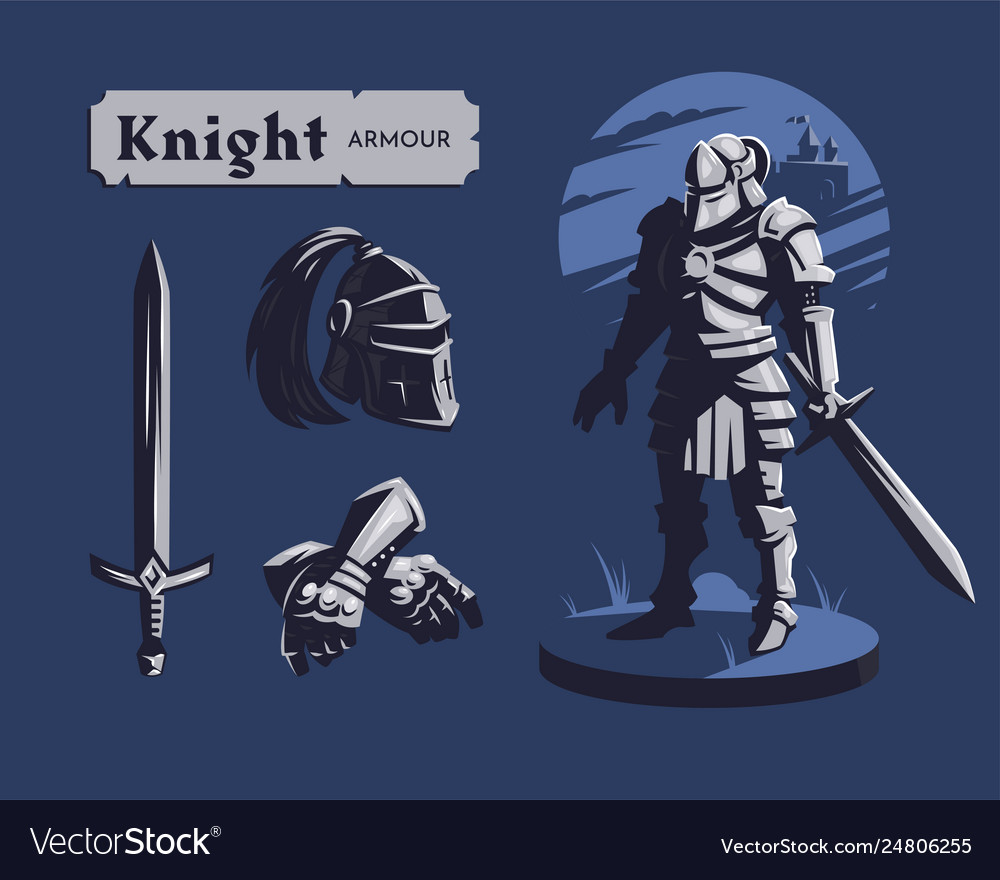 Knight Armor Set Royalty Free Vector Image Vectorstock Knight Armor Set Royalty Free Vector Image Vectorstock