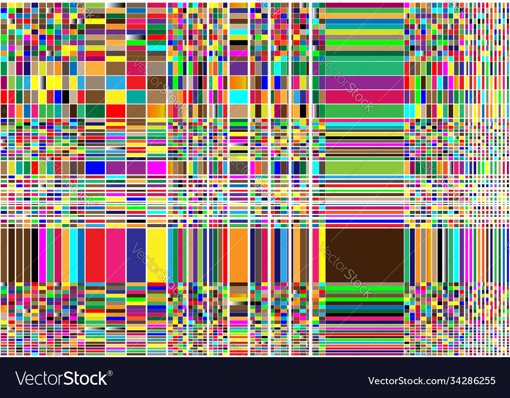 Noise glitch concept abstract colorful random vector image Noise glitch concept abstract colorful random