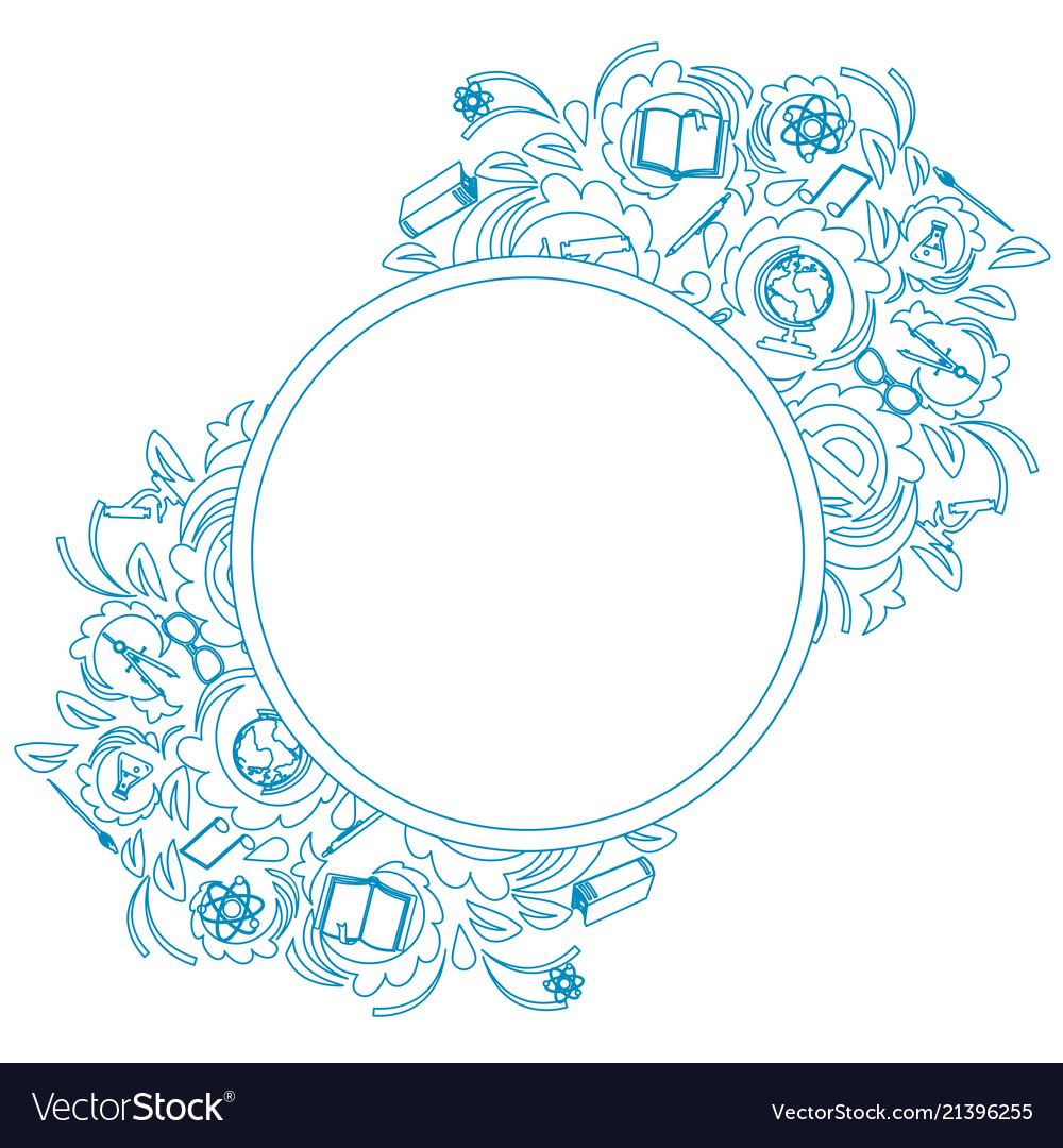 School background with tree vector image School background with tree