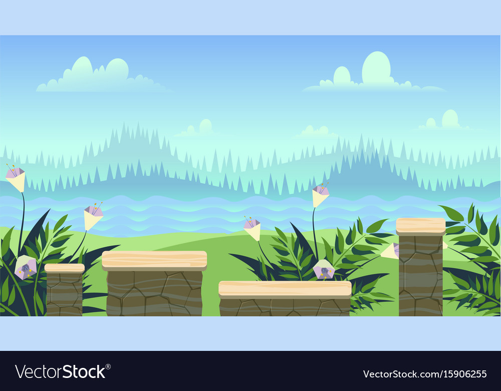 Seamless background for games mobile applications