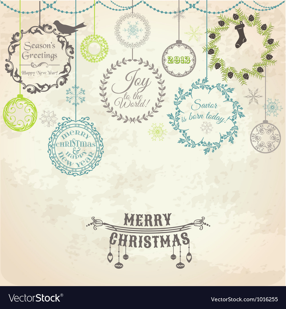 Vintage christmas card