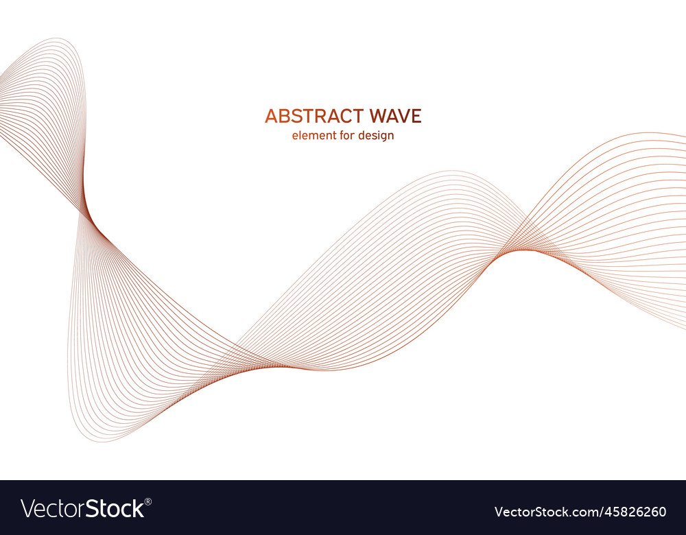 Abstract colorful wave element for design vector image Abstract colorful wave element for design