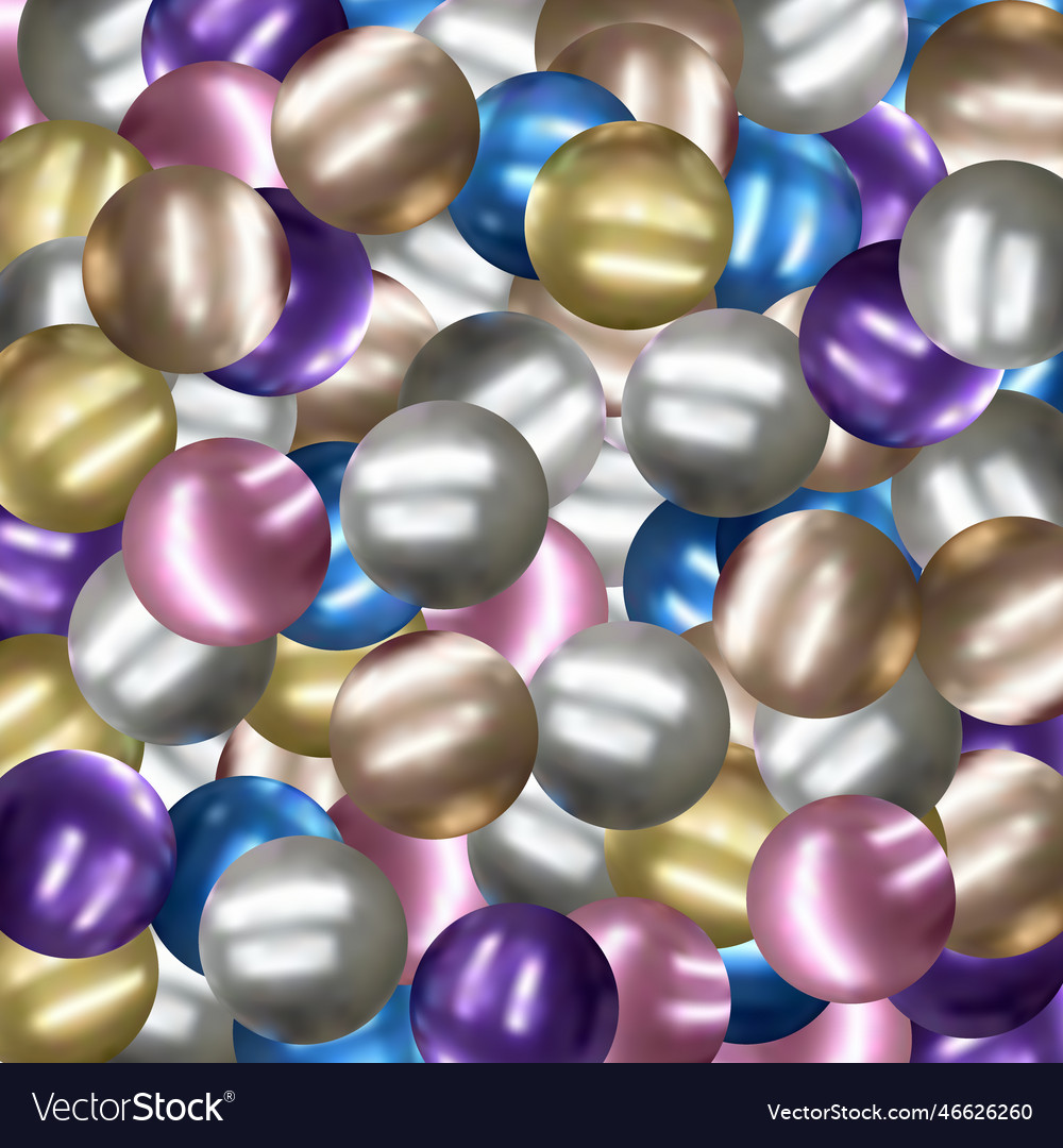 Background with color balls blur effect 3d round vector image Background with color balls blur effect 3d round