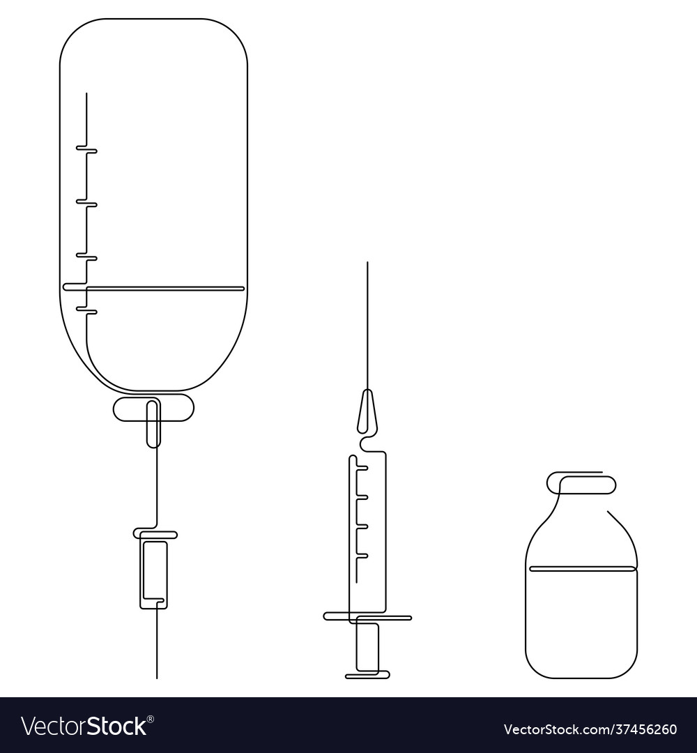 Continuous one line drawing drop counter Vector Image Continuous one line drawing drop counter