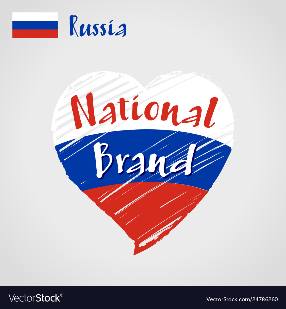 I love russia Royalty Free Vector Image - VectorStock