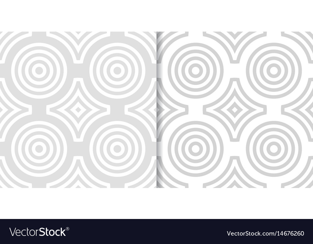 Geometric round shape seamless pattern