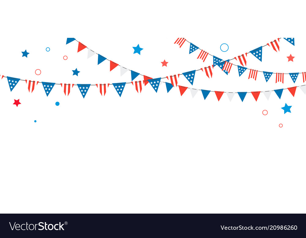 Happy usa independence day 4 th july american vector image Happy usa independence day 4 th july american