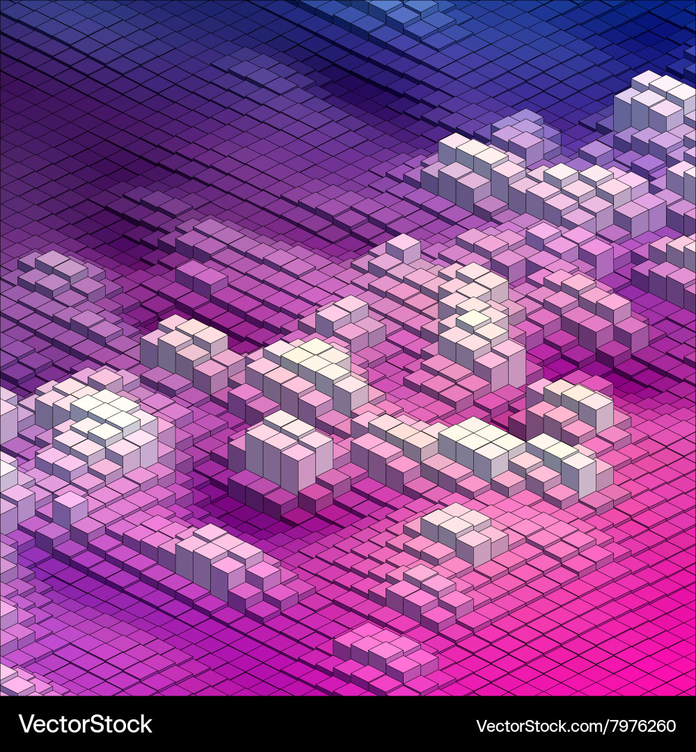 Isometric pattern Royalty Free Vector Image - VectorStock