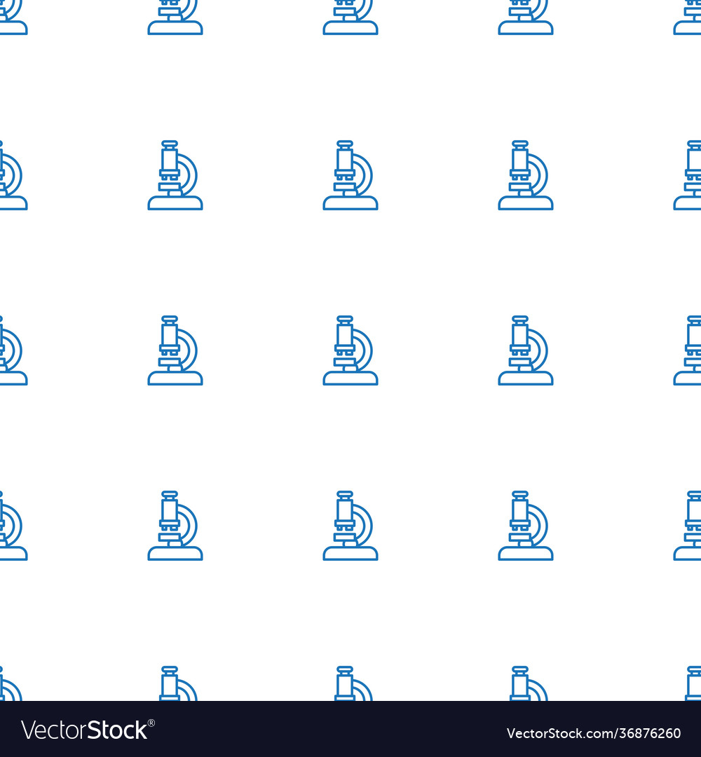 Microscope icon pattern seamless white background