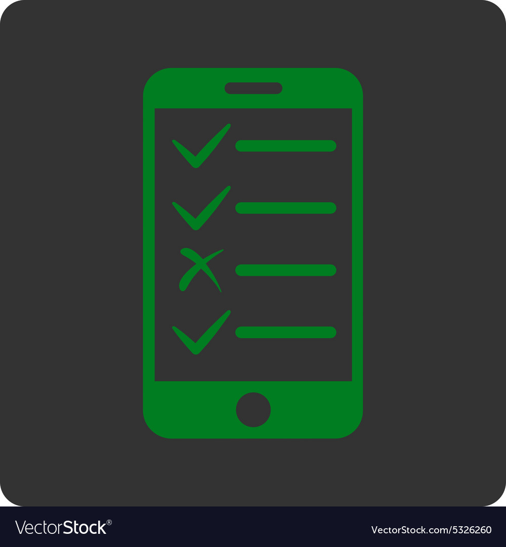 Mobile tasks icon from commerce buttons overcolor