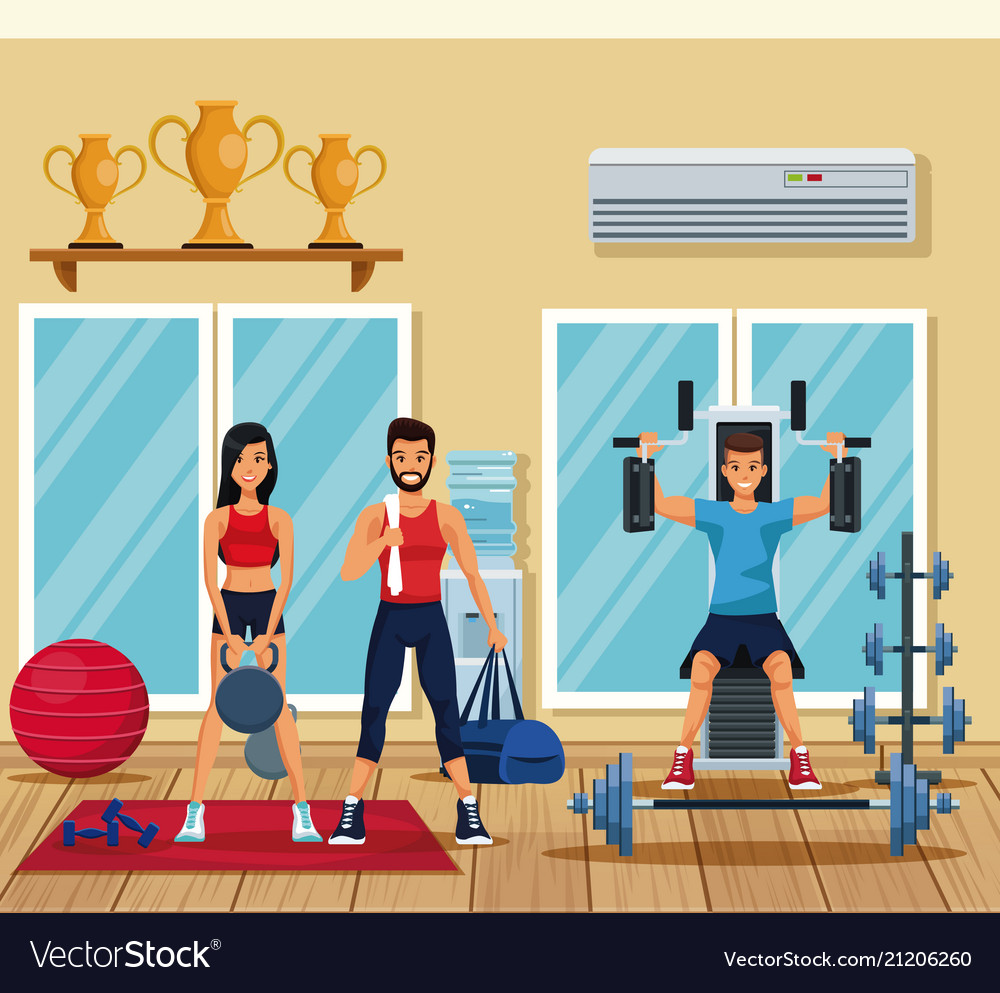 people in the gym