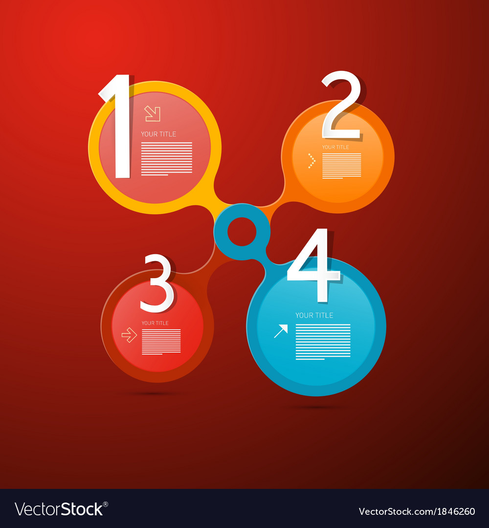 Progress steps for tutorial infographics