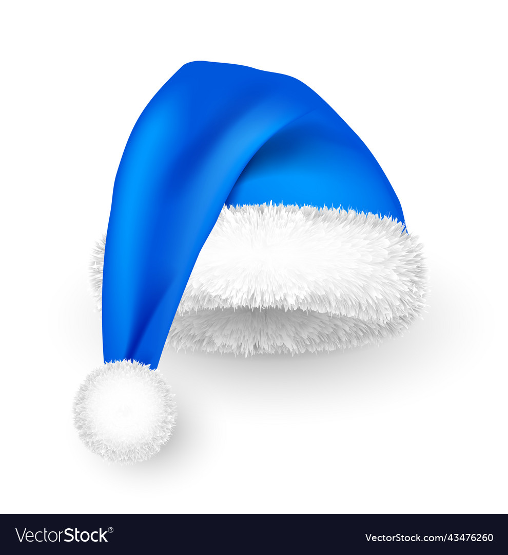 santa claus blue hat