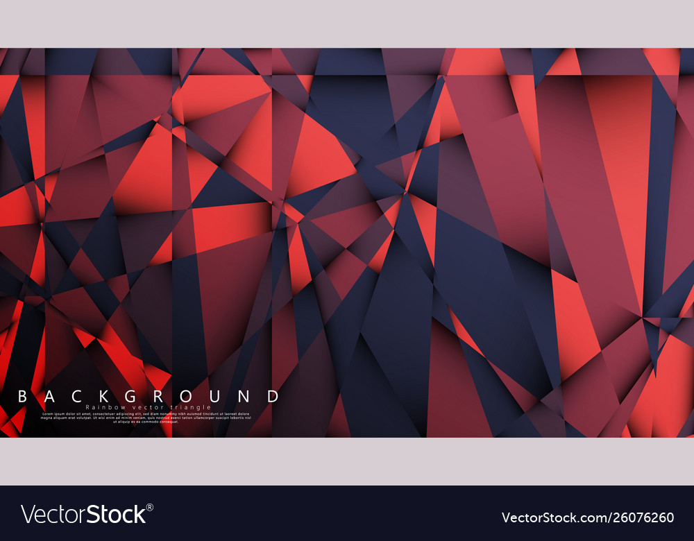 Triangle background with a combination dark vector image Triangle background with a combination dark