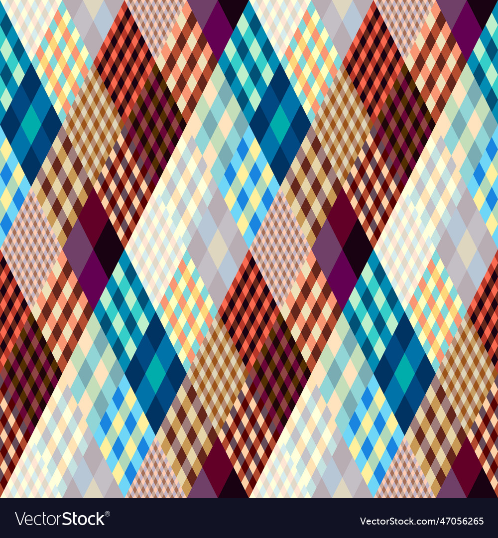 Argyle seamless pattern background vector image Argyle seamless pattern background