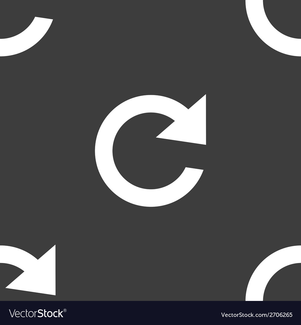 Arrow update web icon flat design seamless pattern