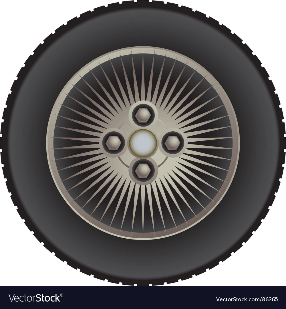 Car mag wheel Royalty Free Vector Image - VectorStock