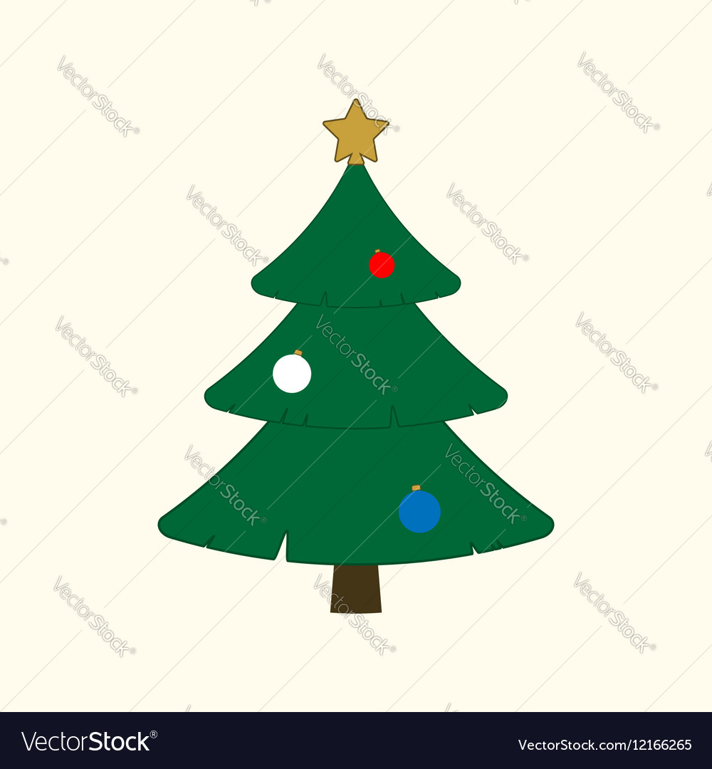 Christmas tree Royalty Free Vector Image - VectorStock