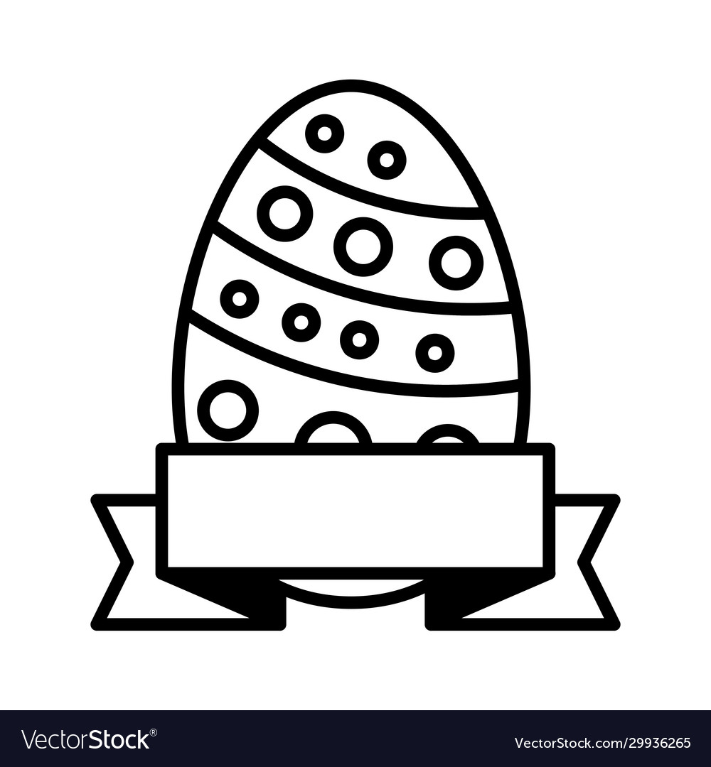 Easter egg on white background