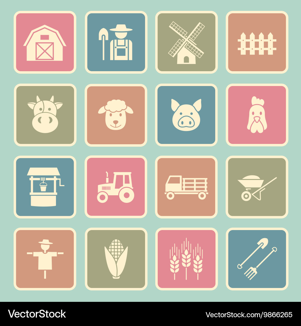 Farming icon Royalty Free Vector Image - VectorStock
