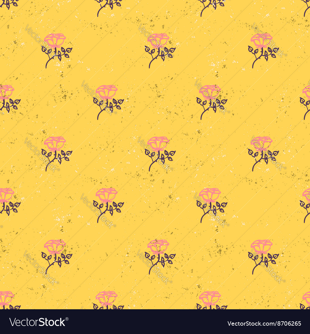 Seamless floral pattern with roses