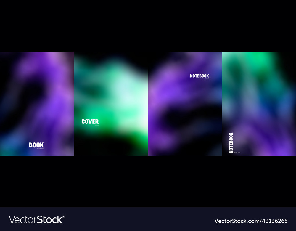Set of cover templates vector image Set of cover templates