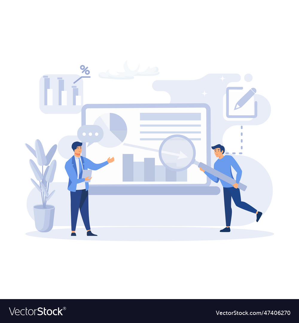 Big data and cloud computing actionable vector image Big data and cloud computing actionable