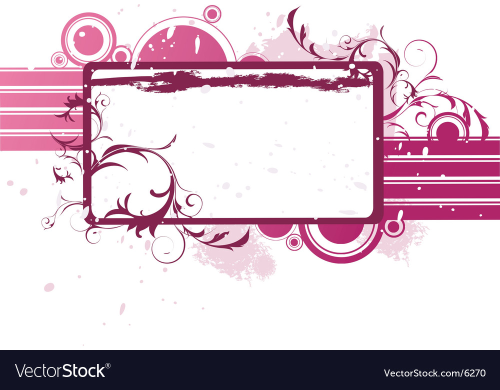 Floral Banner Graphic Royalty Free Vector Image