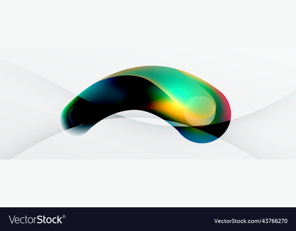 Fluid abstract background round shapes and circle