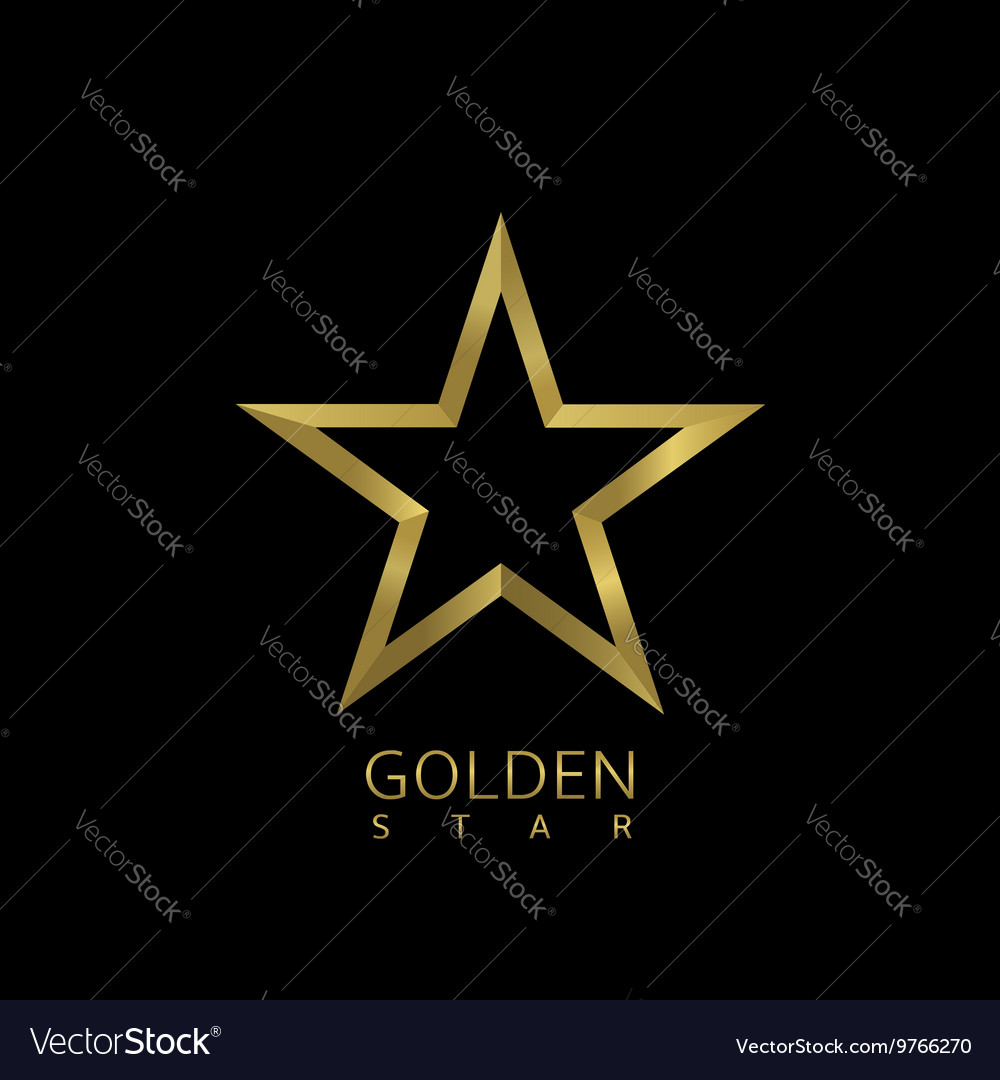 Gold stars Royalty Free Vector Image - VectorStock