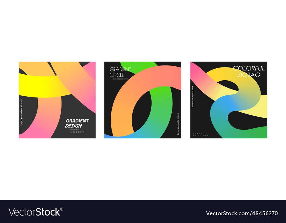 Gradient smooth lines minimalistic colorful vector image Gradient smooth lines minimalistic colorful