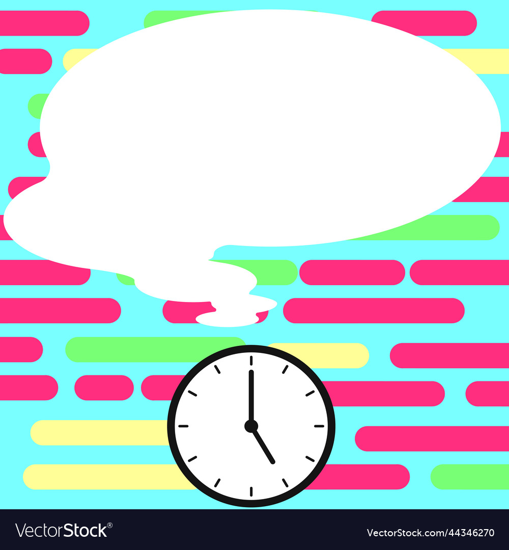 Presenter with conversation bubble showing new vector image Presenter with conversation bubble showing new